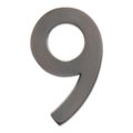 Perfectpatio Solid Cast Brass 5 in. Dark Aged Copper Floating House Number 9 PE37625